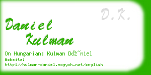 daniel kulman business card